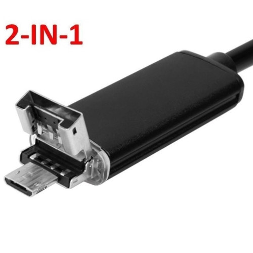 Эндоскоп JYC USB 2в1 HD1200*960 5м жесткий кабель водонепроницаемый Новинка