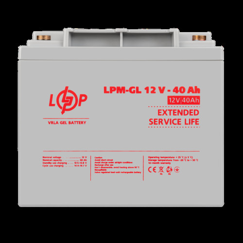 Аккумулятор гелевый LPM-GL 12V - 40 Ah Аккумулятор гелевый LPM-GL 12V - 40 Ah
