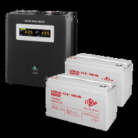 Комплект резервного питания LP (LogicPower) ИБП + гелевая батарея (UPS W1500 + АКБ GL 2400W)