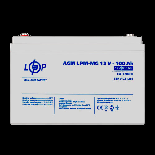 Аккумулятор мультигелевый LPM-MG 12V - 100 Ah Аккумулятор мультигелевый LPM-MG 12V - 100 Ah