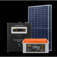 Комплект СЭС 1.4kW АКБ 2.56kWh (литий) 100 Ah Премиум