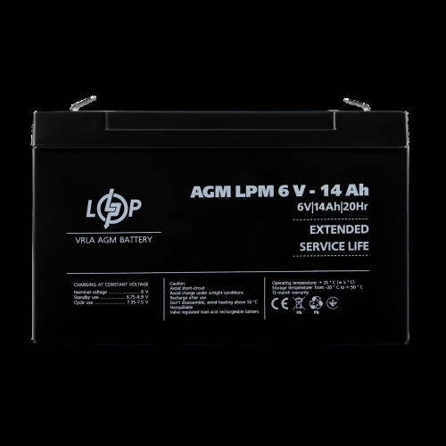 Аккумулятор AGM LPM 6V - 14 Ah Аккумулятор AGM LPM 6V - 14 Ah