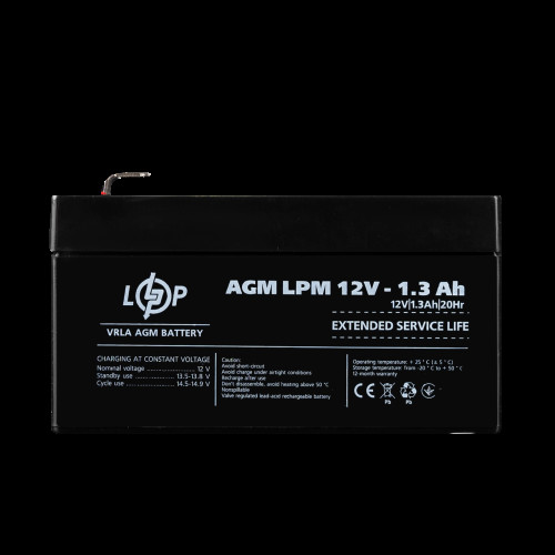 Аккумулятор AGM LPM 12V - 1.3 Ah Аккумулятор AGM LPM 12V - 1.3 Ah
