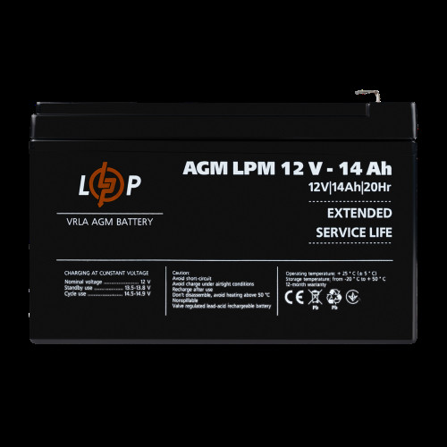 Аккумулятор AGM LPM 12V - 14 Ah Аккумулятор AGM LPM 12V - 14 Ah