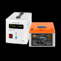 Комплект резервного питания LP(LogicPower) ИБП + литиевая (LiFePO4) батарея (UPS В500 + АКБ LiFePO4 410W)