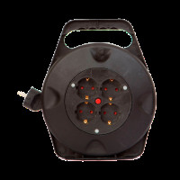 Удлинитель на катушке LP 15м (ПВС 3*0.75), 4 гнезда с заземляющим контактом до 2.2 кВт