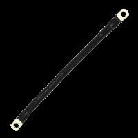 Провод медный для соединения АКБ 25 кв. мм - 20 см (с клеммами) черный