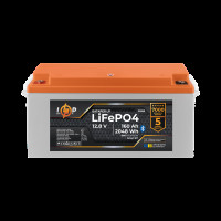 Аккумулятор LP LiFePO4 12,8V - 160 Ah (2048Wh) (BMS 160A/80А) пластик Smart BT