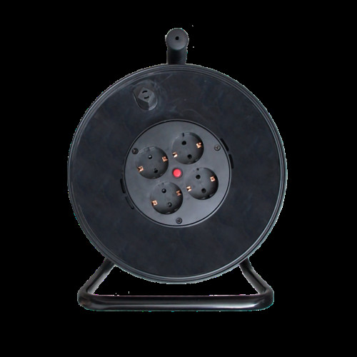 Удлинитель на катушке LP 50м (ПВС 3*1,5), 4 гнезда с заземляющим контактом до 3.5 кВт Удлинитель на катушке LP 50м (ПВС 3*1,5), 4 гнезда с заземляющим контактом до 3.5 кВт