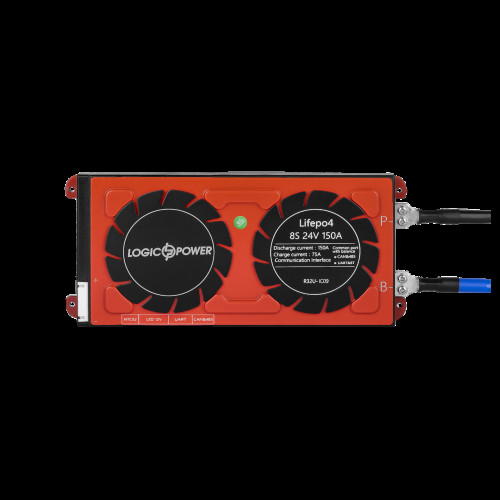 Smart BMS плата LiFePO4 24V 8S 150A (Dis 150A Ch 75A) + UART/RS485/CAN Smart BMS плата LiFePO4 24V 8S 150A (Dis 150A Ch 75A) + UART/RS485/CAN