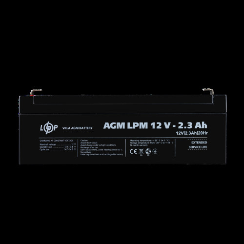 Аккумулятор AGM LPM 12V - 2.3 Ah Аккумулятор AGM LPM 12V - 2.3 Ah