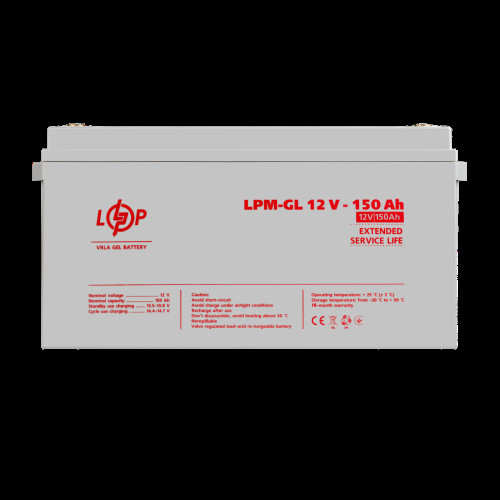 Аккумулятор гелевый LPM-GL 12V - 150 Ah Аккумулятор гелевый LPM-GL 12V - 150 Ah