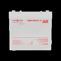 Аккумулятор гелевый LP-GL 12V - 55 Ah Silver
