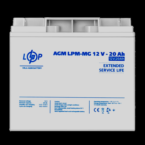 Аккумулятор мультигелевый LPM-MG 12V - 20 Ah Аккумулятор мультигелевый LPM-MG 12V - 20 Ah