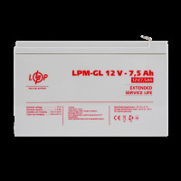 Аккумулятор гелевый LPM-GL 12V - 7.5 Ah