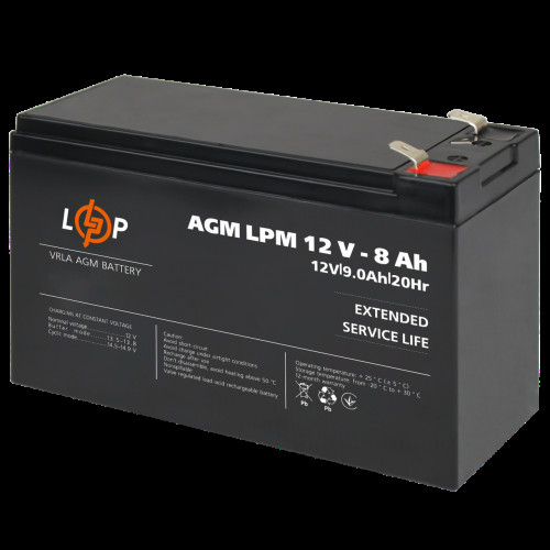Аккумулятор AGM LPM 12V - 8 Ah Аккумулятор AGM LPM 12V - 8 Ah