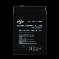 Аккумулятор AGM LPM 6V - 5.2 Ah