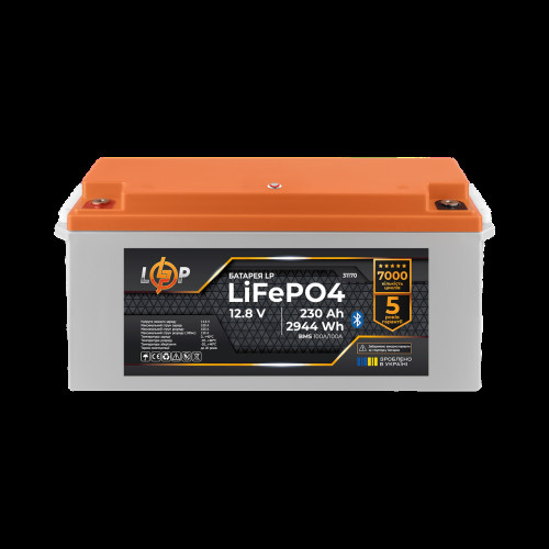 Аккумулятор LP LiFePO4 12,8V - 230 Ah (2944Wh) (BMS 100A/100А) пластик Smart BT Аккумулятор LP LiFePO4 12,8V - 230 Ah (2944Wh) (BMS 100A/100А) пластик Smart BT