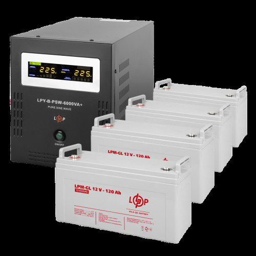 Комплект резервного питания LP (LogicPower) ИБП + гелевая батарея (UPS B6000 + АКБ GL 5760W) Комплект резервного питания LP (LogicPower) ИБП + гелевая батарея (UPS B6000 + АКБ GL 5760W)