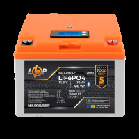 Аккумулятор LP LiFePO4 12,8V - 32 Ah (410Wh) (BMS 40А/32A) пластик LCD Smart BT