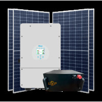 Гибридная станция 10 квт (1ф.) с LiFePO4 на 11,8 кВт (двусторонние панели)