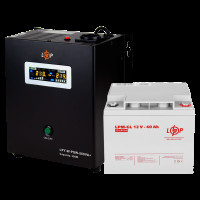 Комплект резервного питания для котла LP (LogicPower) ИБП + гелевая батарея (UPS W500 + АКБ GL 480W)