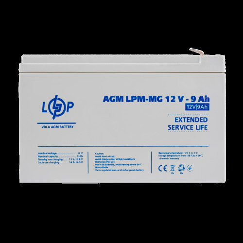 Аккумулятор мультигелевый LPM-MG 12V - 9 Ah Аккумулятор мультигелевый LPM-MG 12V - 9 Ah