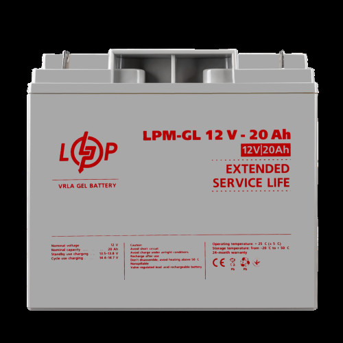 Аккумулятор гелевый LPM-GL 12V - 20 Ah для Mercedes Аккумулятор гелевый LPM-GL 12V - 20 Ah для Mercedes