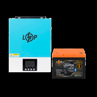 Комплект резервного питания LogicPower W3000 + литиевая (LiFePO4) батарея 1280Wh