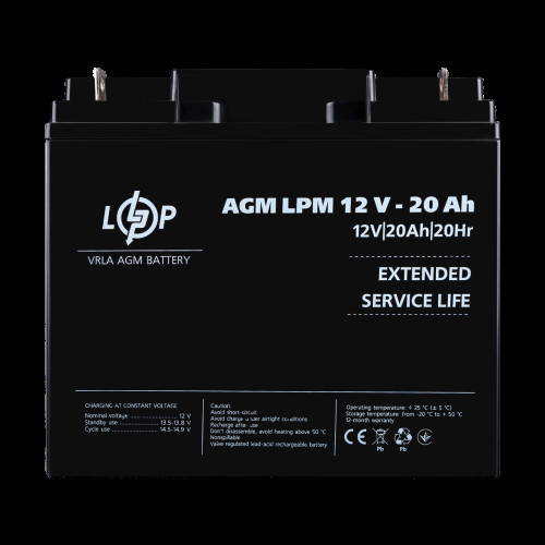 Аккумулятор AGM LPM 12V - 20 Ah Аккумулятор AGM LPM 12V - 20 Ah