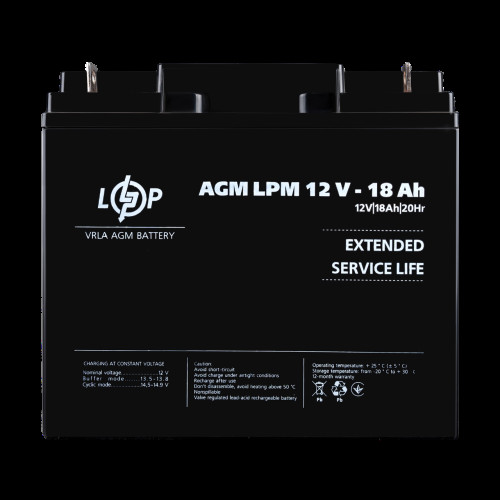 Аккумулятор AGM LPM 12V - 18 Ah Аккумулятор AGM LPM 12V - 18 Ah