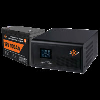 Комплект резервного питания для котла LP (LogicPower) ИБП + литиевая (LiFePO4) батарея (UPS 1000VA + АКБ