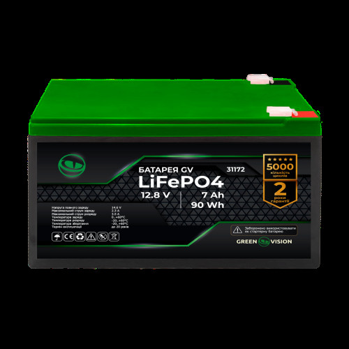 Аккумулятор GV LiFePО4 12,8V - 7Ah (90Wh) Аккумулятор GV LiFePО4 12,8V - 7Ah (90Wh)