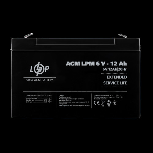 Аккумулятор AGM LPM 6V - 12 Ah Аккумулятор AGM LPM 6V - 12 Ah