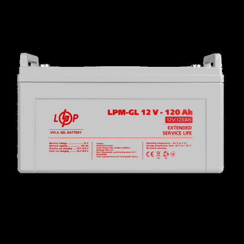 Аккумулятор гелевый LPM-GL 12V - 120 Ah Аккумулятор гелевый LPM-GL 12V - 120 Ah