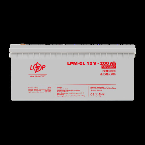 Аккумулятор гелевый LPM-GL 12V - 200 Ah Аккумулятор гелевый LPM-GL 12V - 200 Ah
