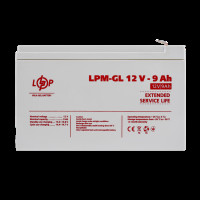 Аккумулятор гелевый LPM-GL 12V - 9 Ah