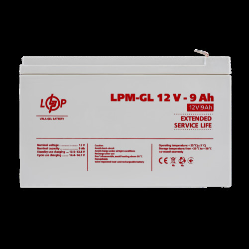Аккумулятор гелевый LPM-GL 12V - 9 Ah Аккумулятор гелевый LPM-GL 12V - 9 Ah