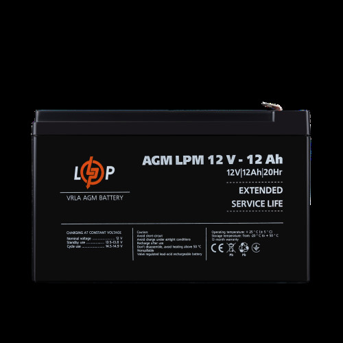 Аккумулятор AGM LPM 12V - 12 Ah Аккумулятор AGM LPM 12V - 12 Ah