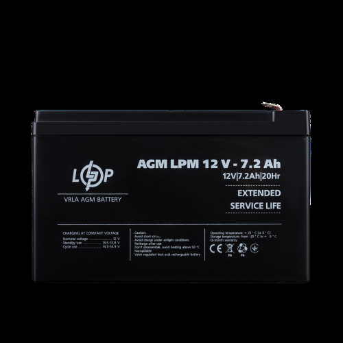Аккумулятор AGM LPM 12V - 7.2 Ah Аккумулятор AGM LPM 12V - 7.2 Ah